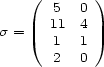  ( ) 5 0 s = 11 4 1 1 2 0 