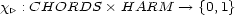 x|\ : CHORDS � HARM --> {0,1} 