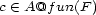 c (- A@f un(F ) 