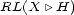 RL(X |\ H) 