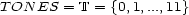 T ON ES = T = {0,1,...,11} 