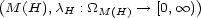 ( ) M (H),cH : _O_M(H) --> [0, oo ) 