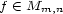f (- Mm,n 