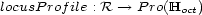 locusProfile : R --> P ro(Hoct) 