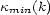 kmin(k) 