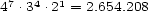 7 4 1 4 .3 .2 = 2.654.208 