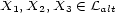 X1, X2,X3 (- Lalt 