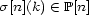 s[n](k) (- P[n] 