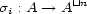 si : A --> A |~| n 